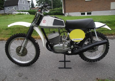 1973 CZ 380cc Type 981 Down Pipe Aluminium Tank